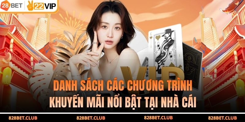 Danh sách các chương trình khuyến mãi nổi bật tại nhà cái