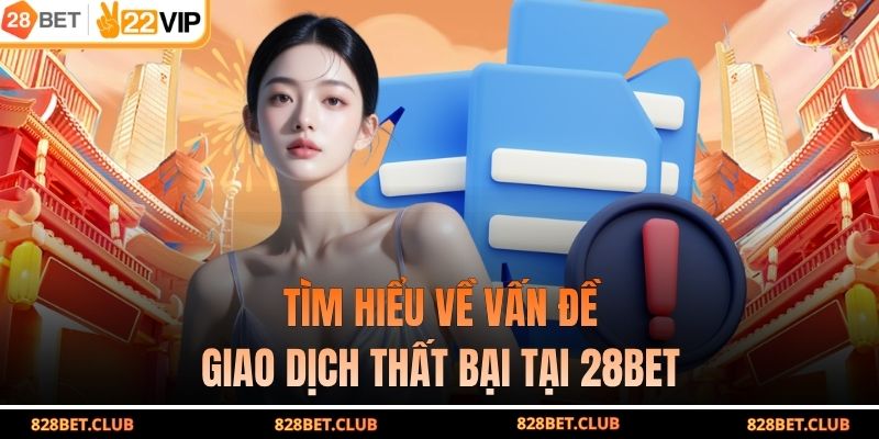 Tìm hiểu về vấn đề giao dịch thất bại tại 28BET
